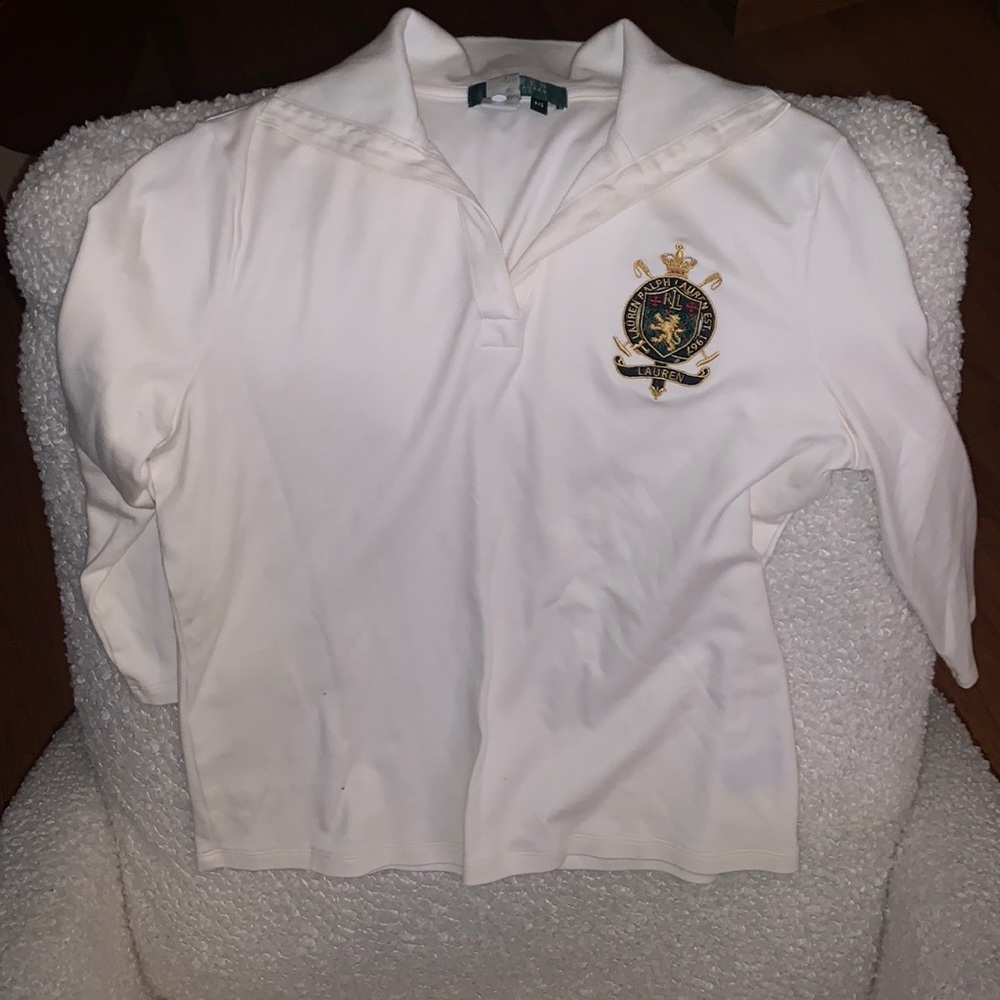 Vintage Ralph Lauren embroidered polo! Sz SP